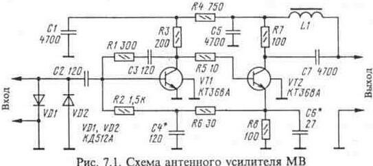 схема антенного усилителя lsa 417