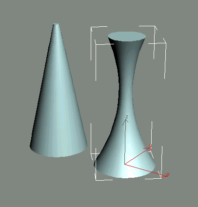 3D Studio Max: Варианты применения Конусности