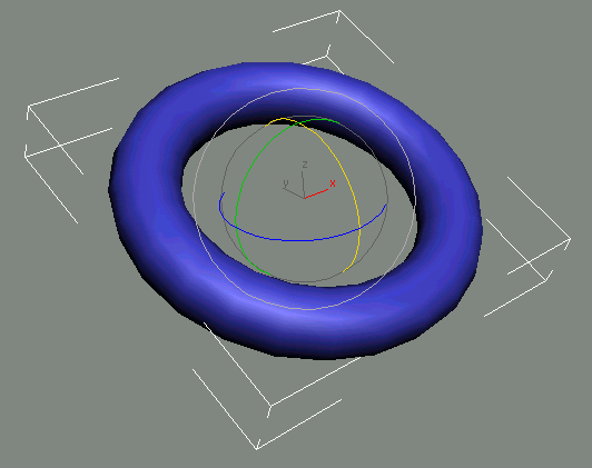 3D Studio Max: Torus (Top) - кольцо круглого сечения, позволяет создавать объекты круговой структуры (например, пончик, спасательный круг, обвязка круглой колонны и т.п.)
