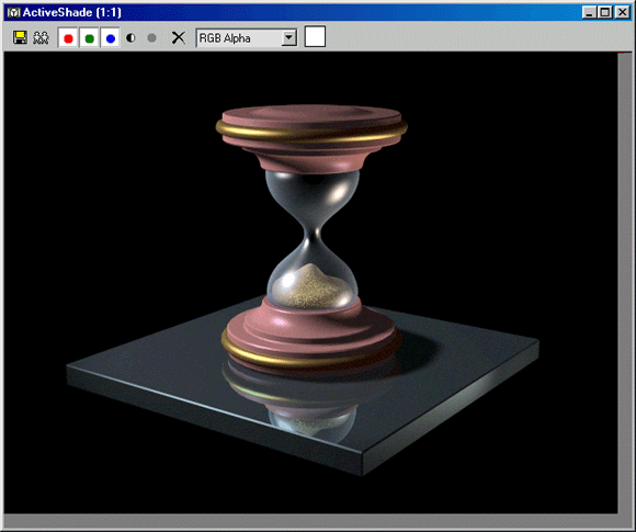 3D Studio Max: Итоговая Визуализация сцены «Песочные Часы»