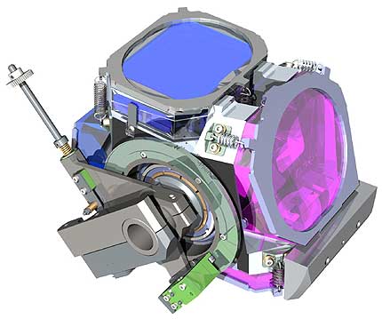  Рис. 1. Модель оптического узла телескопа, раскрашенная с помощью PhotoWorks 