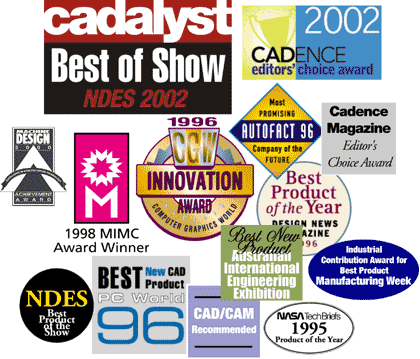  Награды, полученные SolidWorks за период с 1995 по 2002 г. 